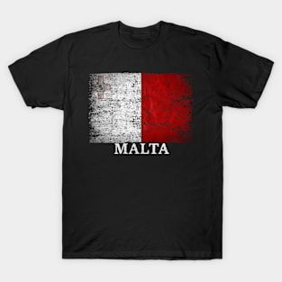 Malta Flag Gift Women Men Children Malta Vintage T-Shirt